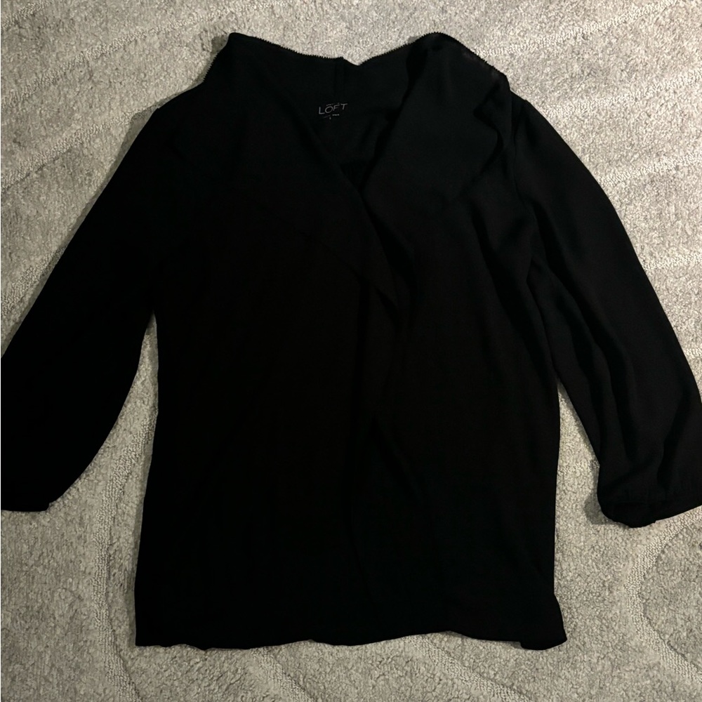 LOFT black blouse